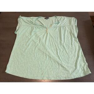 blue green EDDIE BAUER  shirt plus size XXL 2XL